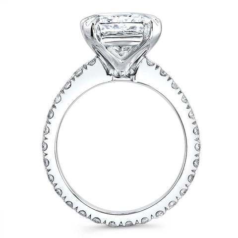 Radiant Cut Engagement Ring Profile View