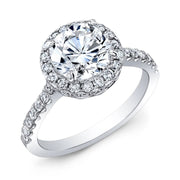 Round Halo Engagement Ring