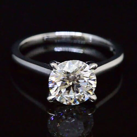 1.51 Ct. Round Brilliant Cut Diamond Solitaire Engagement Ring