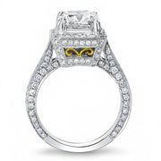 3.55 Ct. Princess Cut Diamond Engagement Ring G, VS1 GIA