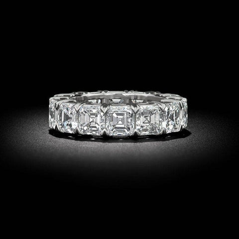 Asscher Cut Eternity Band