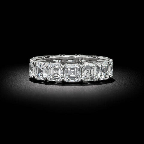 Asscher Cut Diamond Eternity Wedding Band – Reis-Nichols Jewelers