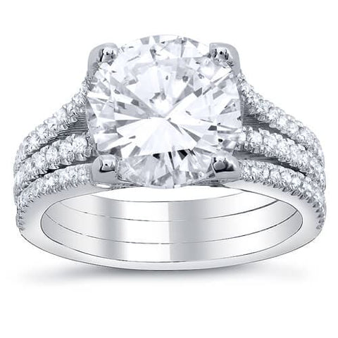 Split Shank Engagement Ring Front View