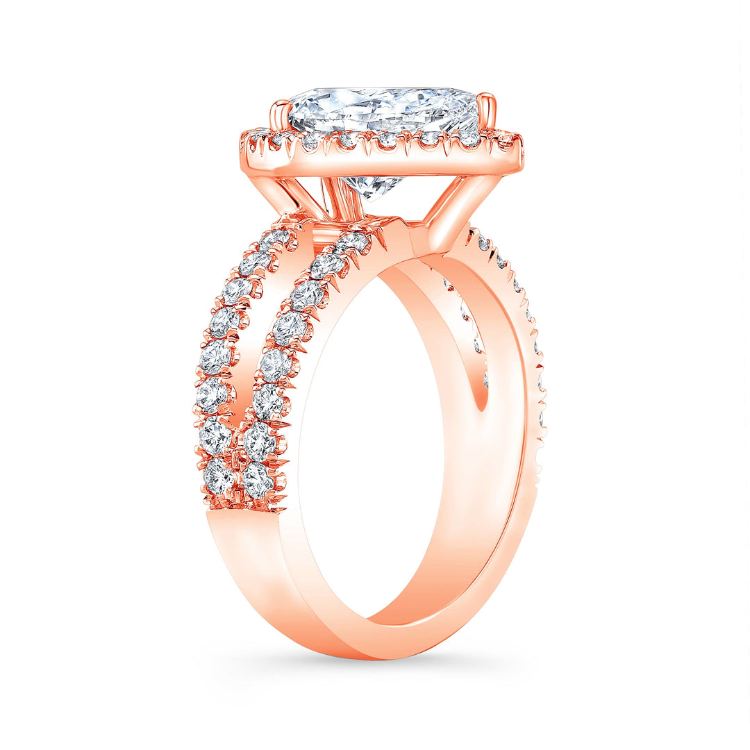 2.40 Ctw. Pear Cut Split Shank Engagement Ring D Color VS1 GIA Certified