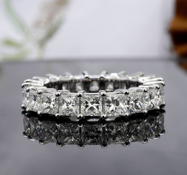 Princess Cut Eternity Band Front View