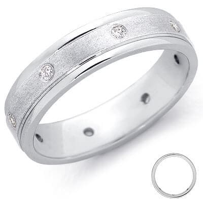 Eternity diamond wedding ring for men & women