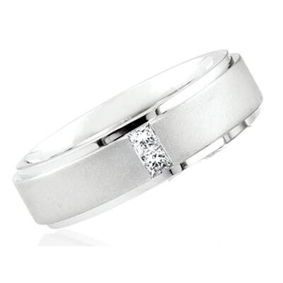Princess cut diamond wedding bands for women Clearance