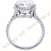 3.09 Ct. Radiant Cut Diamond Engagement Ring