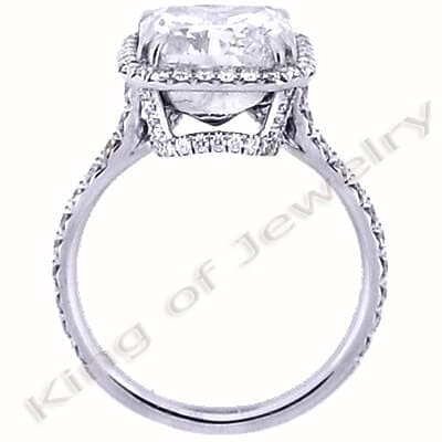 3.09 Ct. Radiant Cut Diamond Engagement Ring