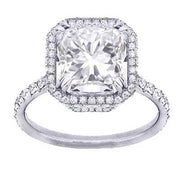 3.09 Ct. Radiant Cut Diamond Engagement Ring