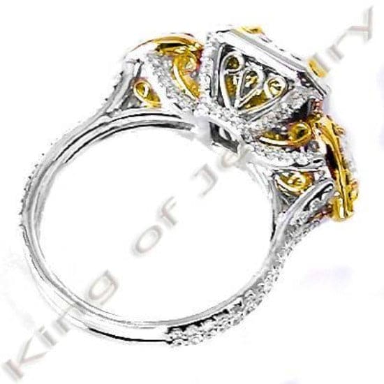 3.76 Ct. Canary Fancy Yellow Diamond Engagement Ring