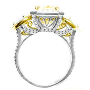 3.76 Ct. Canary Fancy Yellow Diamond Engagement Ring