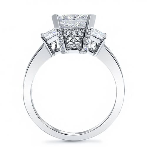 Asscher Cut Diamond Engagement Ring