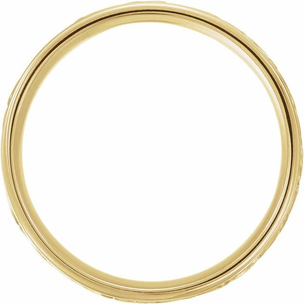 14K Gold Tri-Color 8 mm Woven Band Comfort Fit
