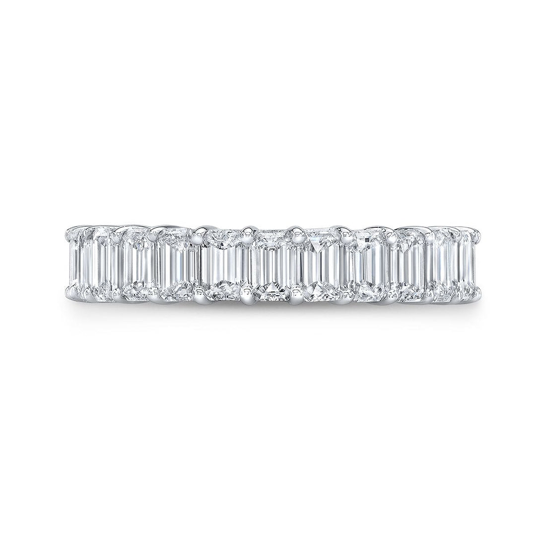 Emerald Cut Eternity Band Gallery Style F-G Color VS1 (2.50 Ctw)