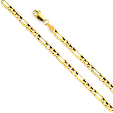 14K Yellow Gold Figaro Chain 4.5mm