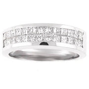 Princess Cut Diamond Wedding Band