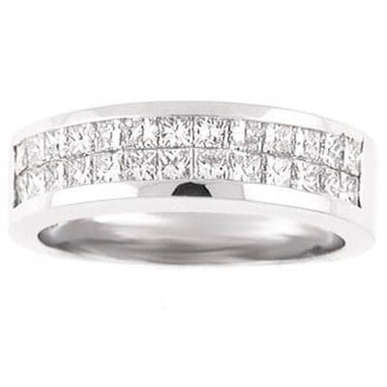 Princess Cut Diamond Wedding Band