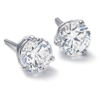 Martini Diamond Stud Earrings, Martini Style