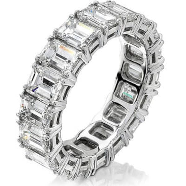Emerald cut diamond eternity ring | 4