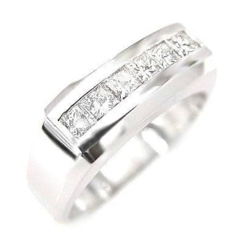 1.00 Ct. Men's Diamond Ring Channel Set 8mm Wide