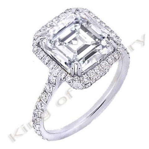 2.7 Ct. Asscher Cut Diamond Engagement Ring (GIA Certified)