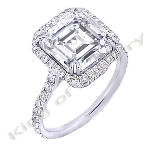 2.7 Ct. Asscher Cut Diamond Engagement Ring (GIA Certified)