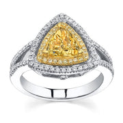 1.56 Ct. Canary Fancy Yellow Diamond Engagement Ring