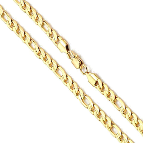 14K Yellow Gold Cube Link Necklace 6mm Thick 18 Inch -  Denmark