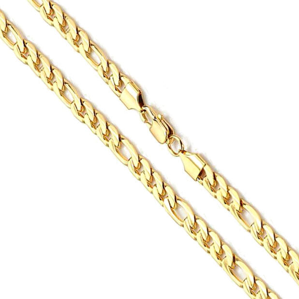 14K Yellow Gold Figaro Chain 6mm