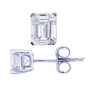 1.00 Ct. Emerald Cut Diamond Stud Earrings