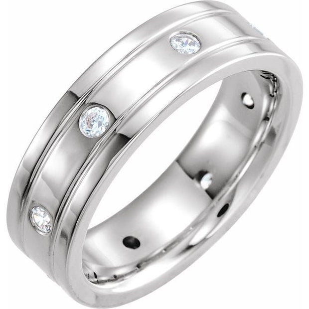 Men's Diamond Eternity Ring 1.00 Ctw. F-G Color VS1 Clarity