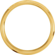 14K Gold Beveled-Edge Band 8mm Width