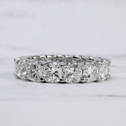 Cushion Cut Eternity Band Front