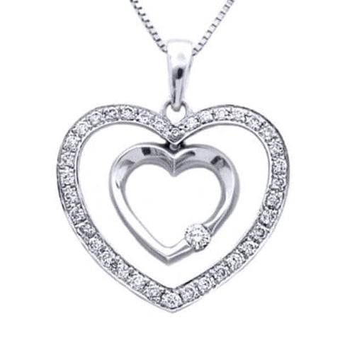 Heart Diamond Pendant With Chain