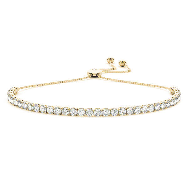2.00 Carat Bolo Diamond Bracelet Natural Earth Mined Diamonds