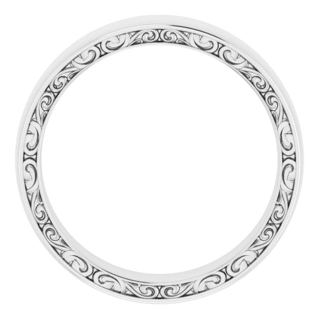14k gold sculptural band comfort fit 6mm width