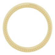 Wheat Pattern Band Yellow Gold