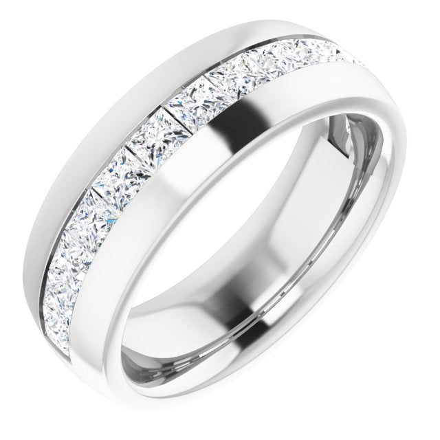 1020 - Vatche Channel Set Six Prong Diamond Engagement Ring &ndash...