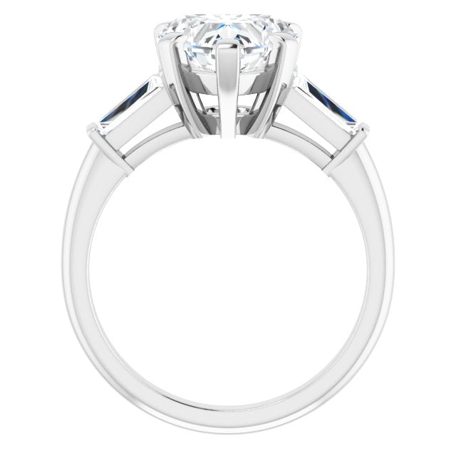 Heart shaped engagement ring profile