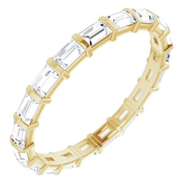 Channel Set Baguette Eternity Ring F-G Color VS1 Clarity (1.50 Ctw.)