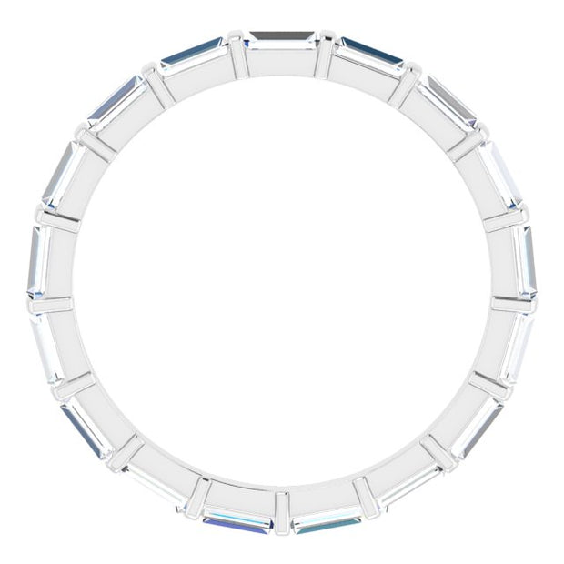 Channel Set Baguette Eternity Ring F-G Color VS1 Clarity (1.50 Ctw.)