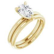 1.70 Ct. Pear Cut Classic Solitaire Engagement Ring F Color VS2 GIA Certified