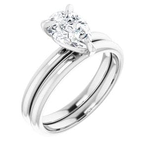 1.70 Ct. Pear Shaped Solitaire Engagement Ring G Color VS1 GIA Certified