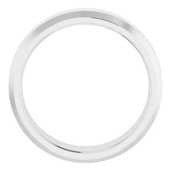 14K Solid Gold Double Lines Wedding Band 6mm
