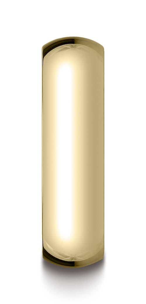 10k Yellow Gold 6.0mm Traditional Dome Oval Ring - 16010ky