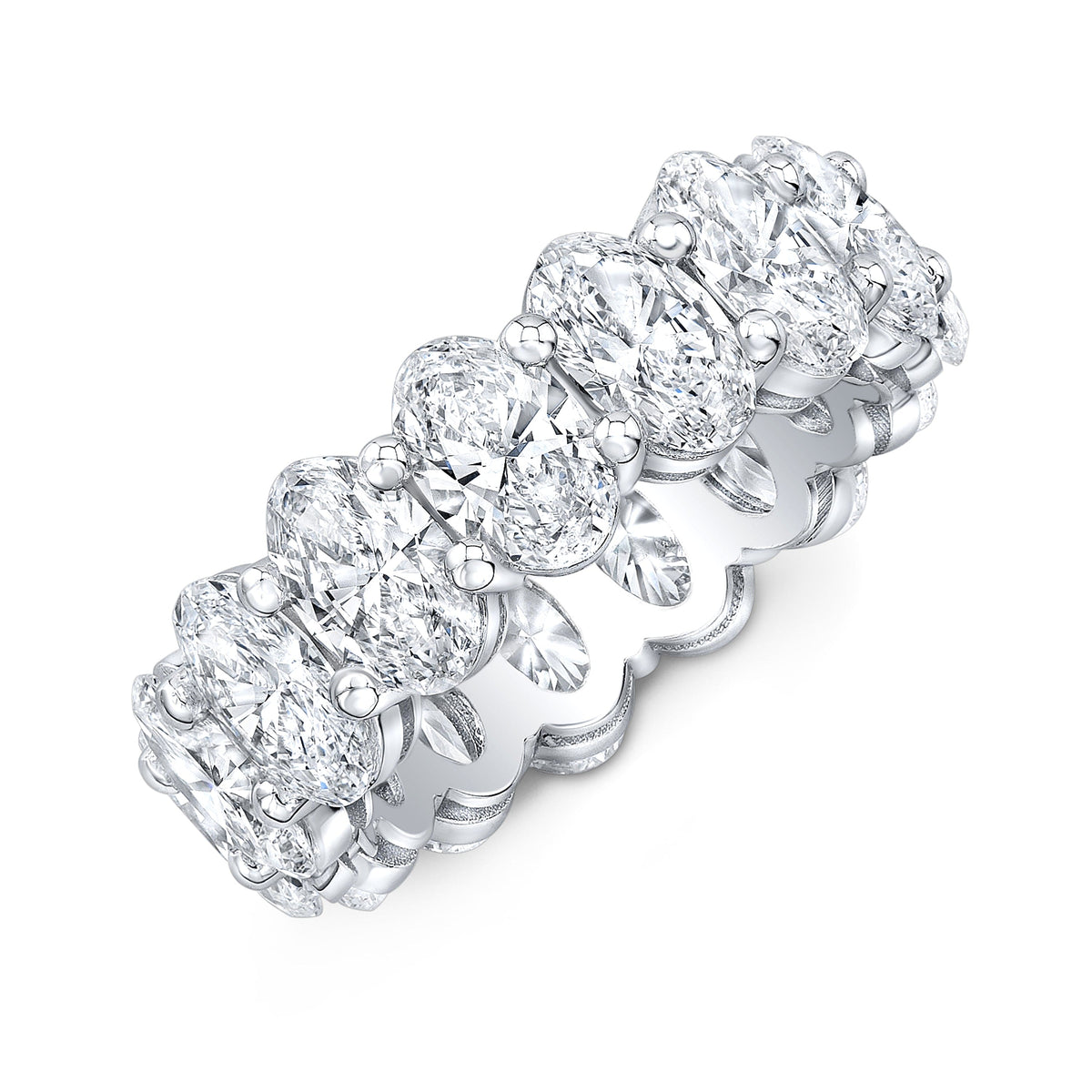 Oval eternity band