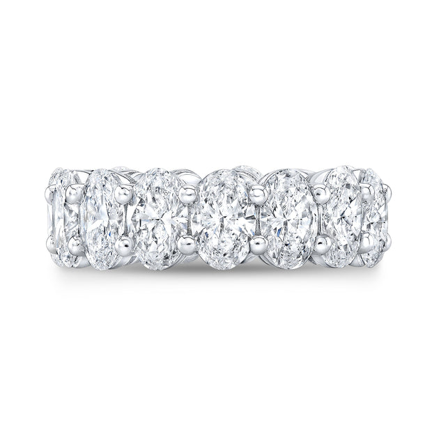 Oval Eternity Band Front View