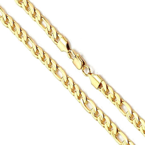 14K Yellow Gold Figaro Chain 8mm