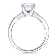 1.41 Ct. Asscher Cut w/ Milgrain Detail Diamond Engagement Ring G,IF GIA